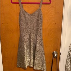 Beautiful tan and gold holiday dress